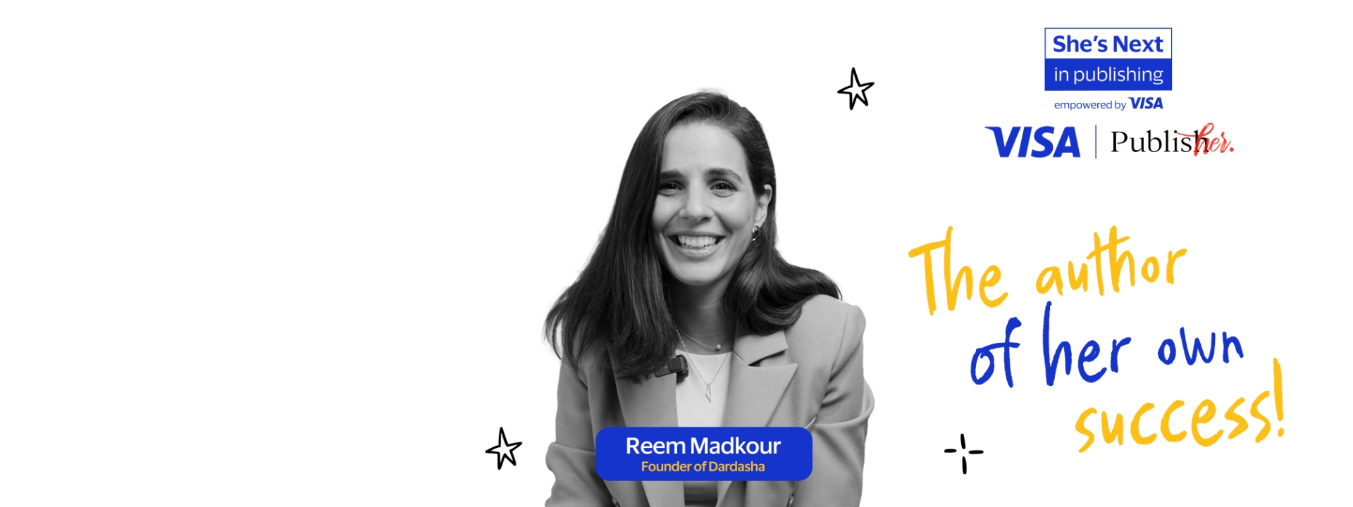 She's Next in Publishing UAE 2024 - winner Reem Madkour. The author of her own success