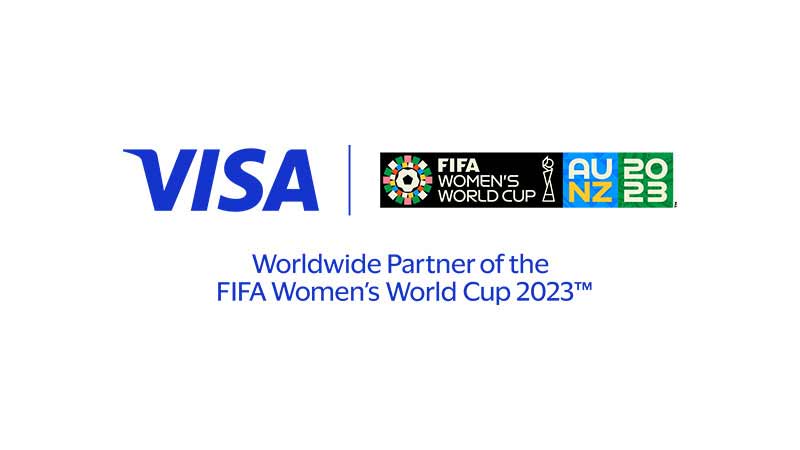 Visa logo with Fifa Women's World Cup 2021 Logo.