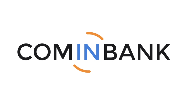 Cominbank logo. Visa Classic, Visa Gold, Visa Platinum, Visa Signature, Visa Infinite