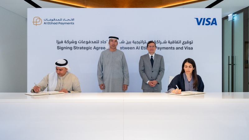 Signing strategic agreement between Al Etihad Payments and Visa
