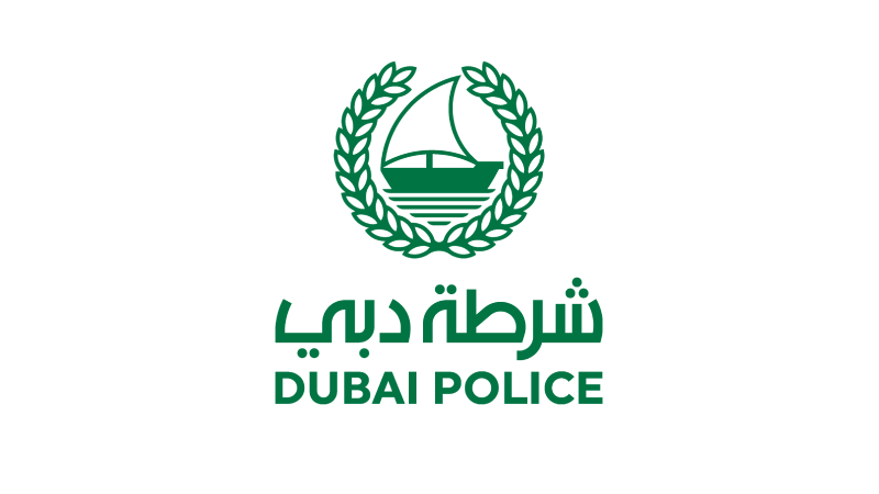 A logo of Dubai police